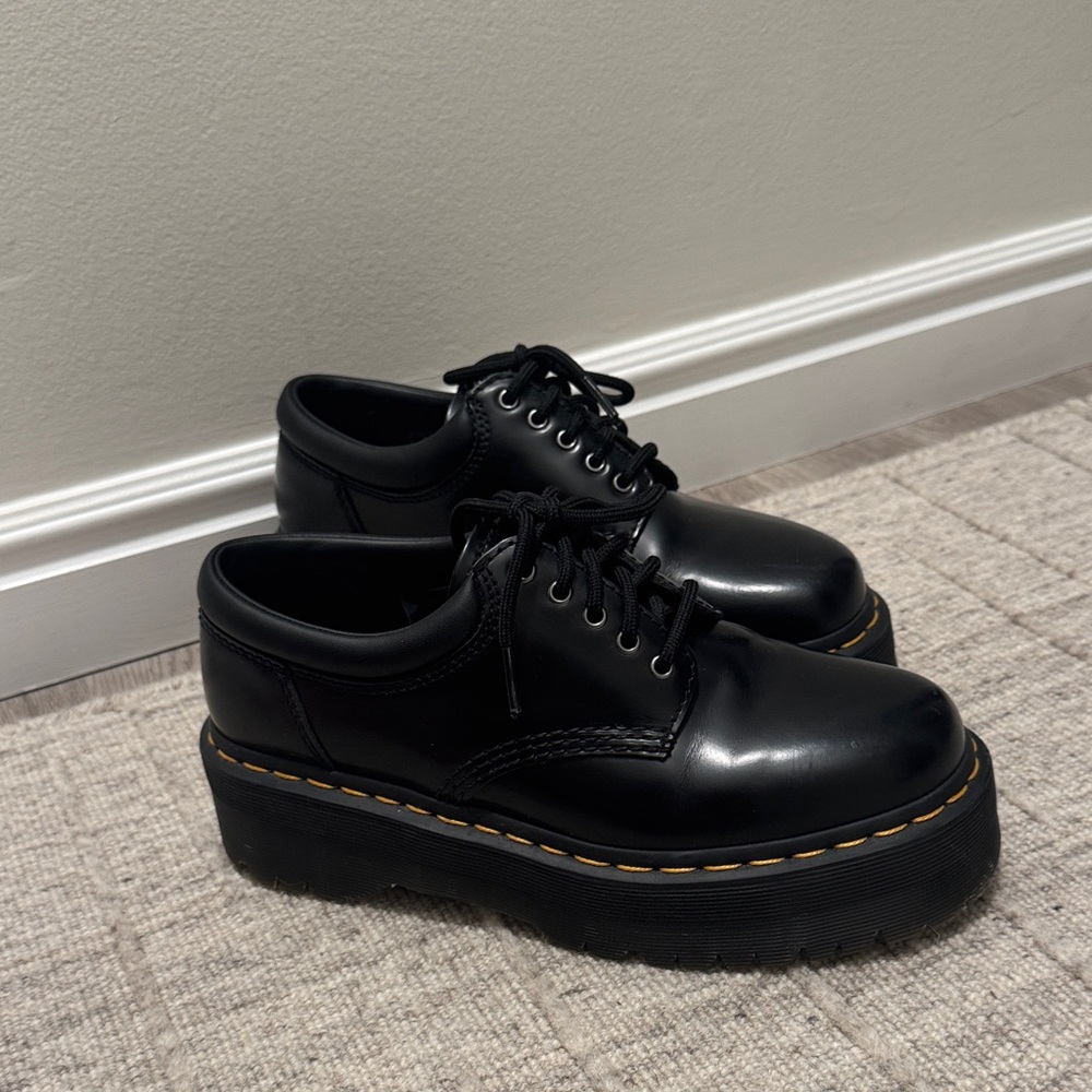 Dr. Martens 8053 Leather Platform Shoes